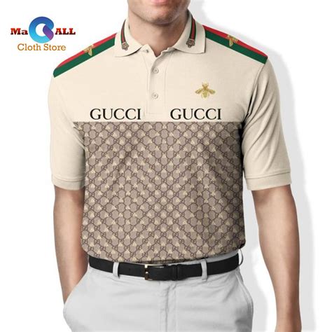 gucci bee design men's polo|authentic Gucci polo shirts.